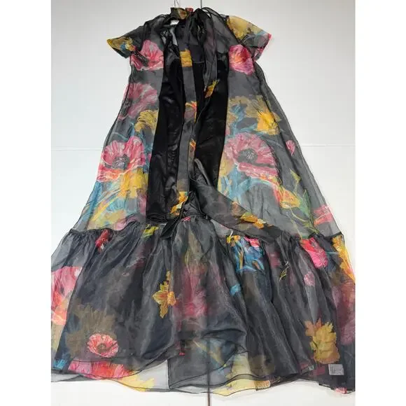 Staud CALLUNA DRESS FIRST BLOOM NIGHT maxi dress Small - Picture 5 of 5